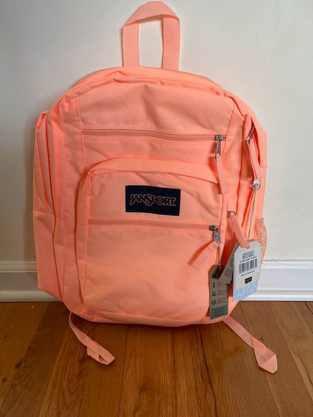 (NEW) Jansport Peach Pink Multi-Compartment Backpack